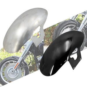 Garde-boue avant en fer noir brillant pour Harley Softail Fat Boy - vue 1