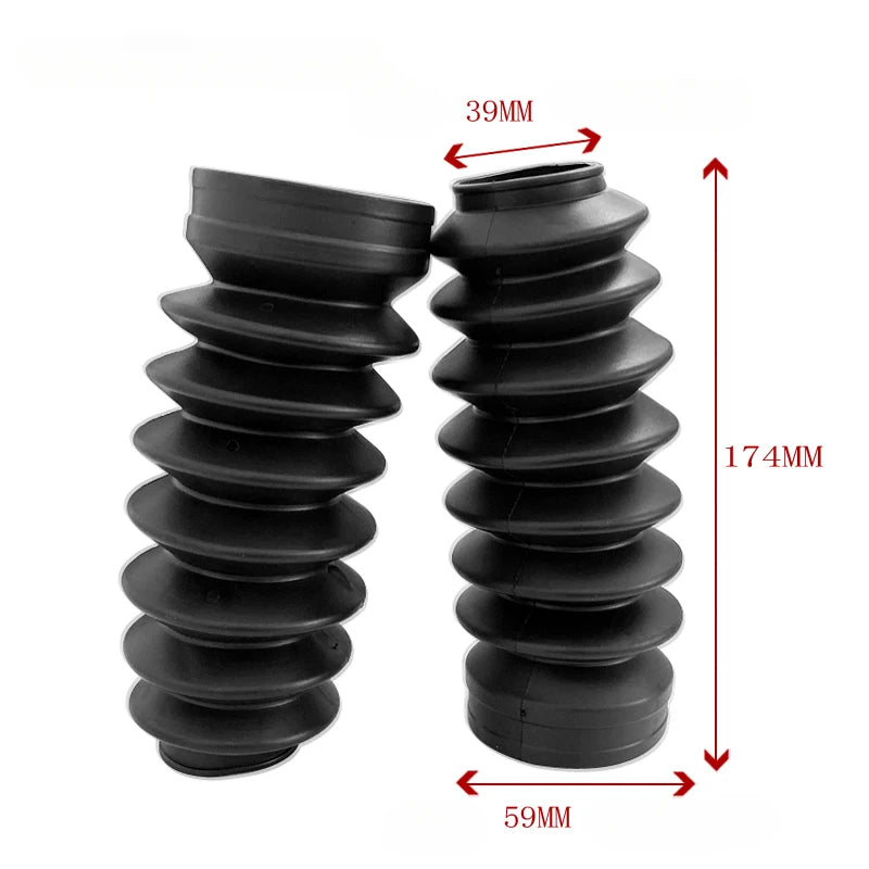 Soufflet de protection de fourche avant 39mm pour Harley-Davidson Sportster XL883/XL1200