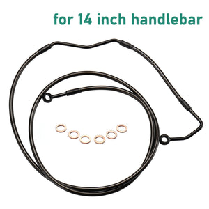 Durite de Frein Avant Supérieure Tressée Inox - Harley-Davidson Touring ABS 2008-2013 – photo 9/12