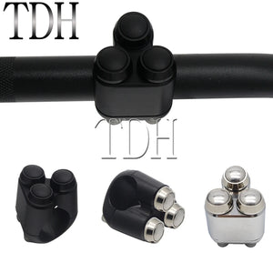 Commodo 2 ou 3 boutons pour Harley guidon 22/25 mm - vue 3