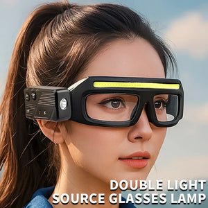Lunettes-lampe multifonction avec charge Type-C, éclairage tactile compact – photo 1/8