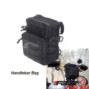 Sacoche cavalière noire en nylon balistique pour moto Harley-Davidson - vue 9