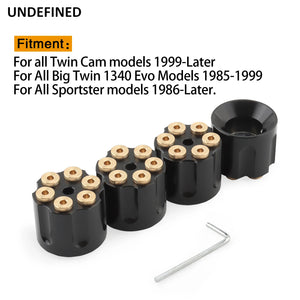 Caches de vis de culasse barillet pour Harley Twin Cam Evo Sportster - vue 4
