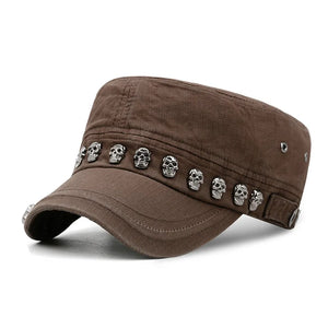Casquette baseball tête de mort rivetée - vue - vue 3