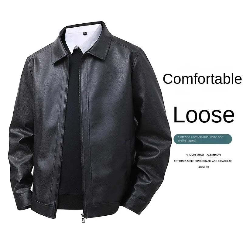 Veste en cuir homme coupe slim - vue - vue 2
