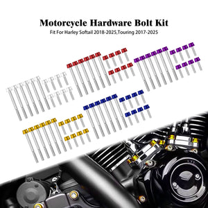 Kit de vis décoratives dorées pour moteur M8 Harley-Davidson - vue 1