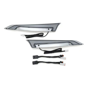 Feux décoratifs de pare-brise LED avec feu de jour et clignotant pour Harley Road Glide - vue 8