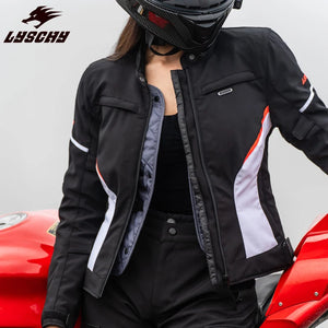 Ensemble blouson et pantalon moto femme noir hiver - vue de face - vue 3