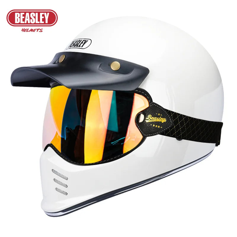 Casque moto intégral rétro - vue produit - vue 2