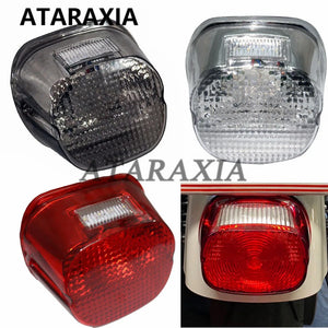Feu arrière LED vintage rond noir style bobtail pour Harley-Davidson - vue 3