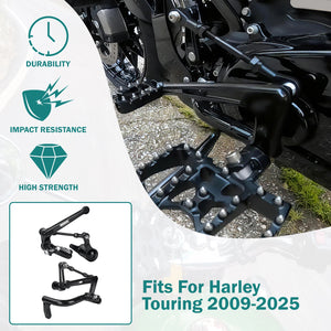 Kit Commandes Centrales avec Tringlerie de Frein/Sélecteur en Aluminium - Harley-Davidson Touring 2009-2025 – photo 1/7