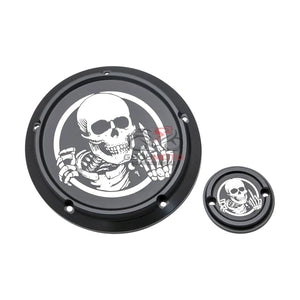 Cache derby et cache de distribution pour Harley Softail - vue 9