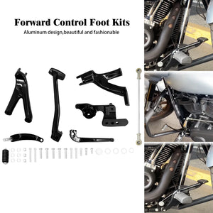 Kit de repose-pieds à commandes avancées pour Harley Softail Low Rider, Street Bob et Standard 2018-2025 – photo 1/7