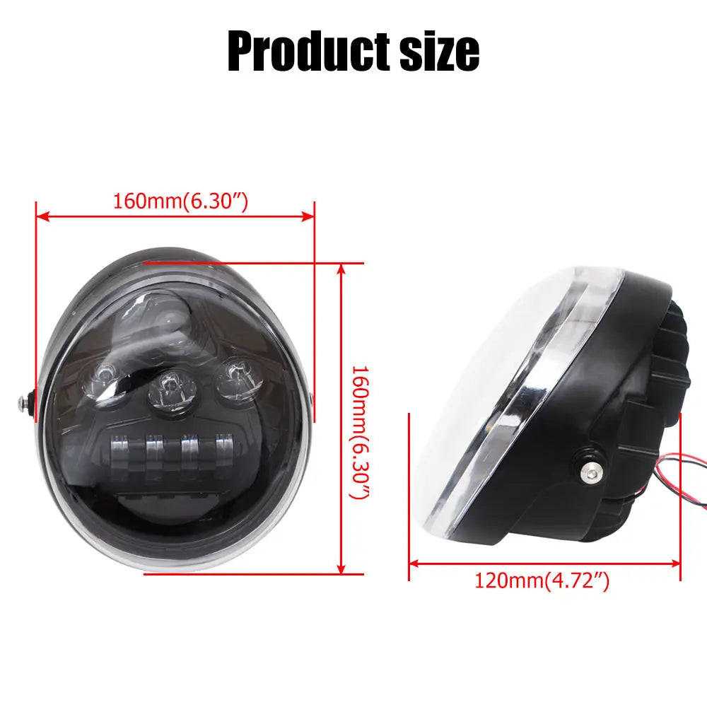 Phare LED 60 W pour Harley V-Rod - vue 2
