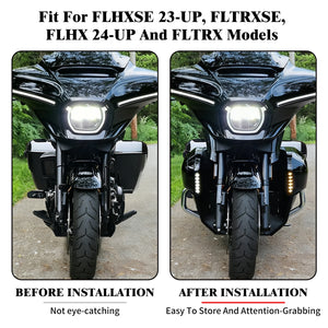 Kit de carénages inférieurs pour moto Harley Touring - vue 2