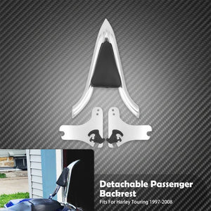 Dossier Passager Amovible Chromé (Sissy Bar) - Harley-Davidson Touring Road King, Street Glide, Electra Glide 1997-2008 – photo 7/7