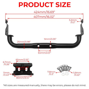 Support inférieur de carénage noir pour Harley Softail Low Rider ST - vue 2
