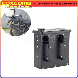 Boîte à outils en aluminium noir pour Harley-Davidson Pan America 1250 - vue 9