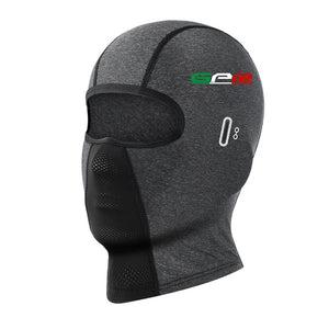 Cagoule moto noire portée sous le casque - vue 10