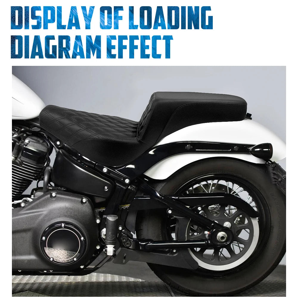Selle biplace pour Harley-Davidson Softail Street Bob, Standard, Slim, Deluxe (2018 et +)