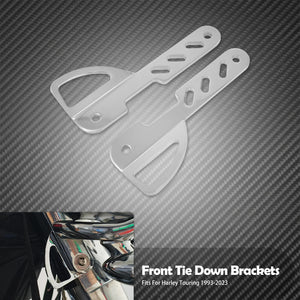 Supports avant d'arrimage de fourche (tie down) - Harley Touring Road King, Electra Street Glide, Ultra Limited 1993-2023 – photo 7/8