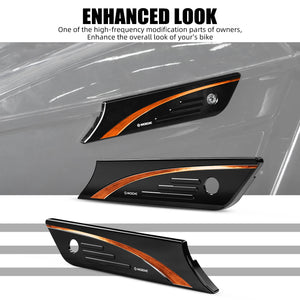 Caches de Serrures de Sacoches CNC pour Harley Street Glide, Road King, Road Glide – photo 3/9