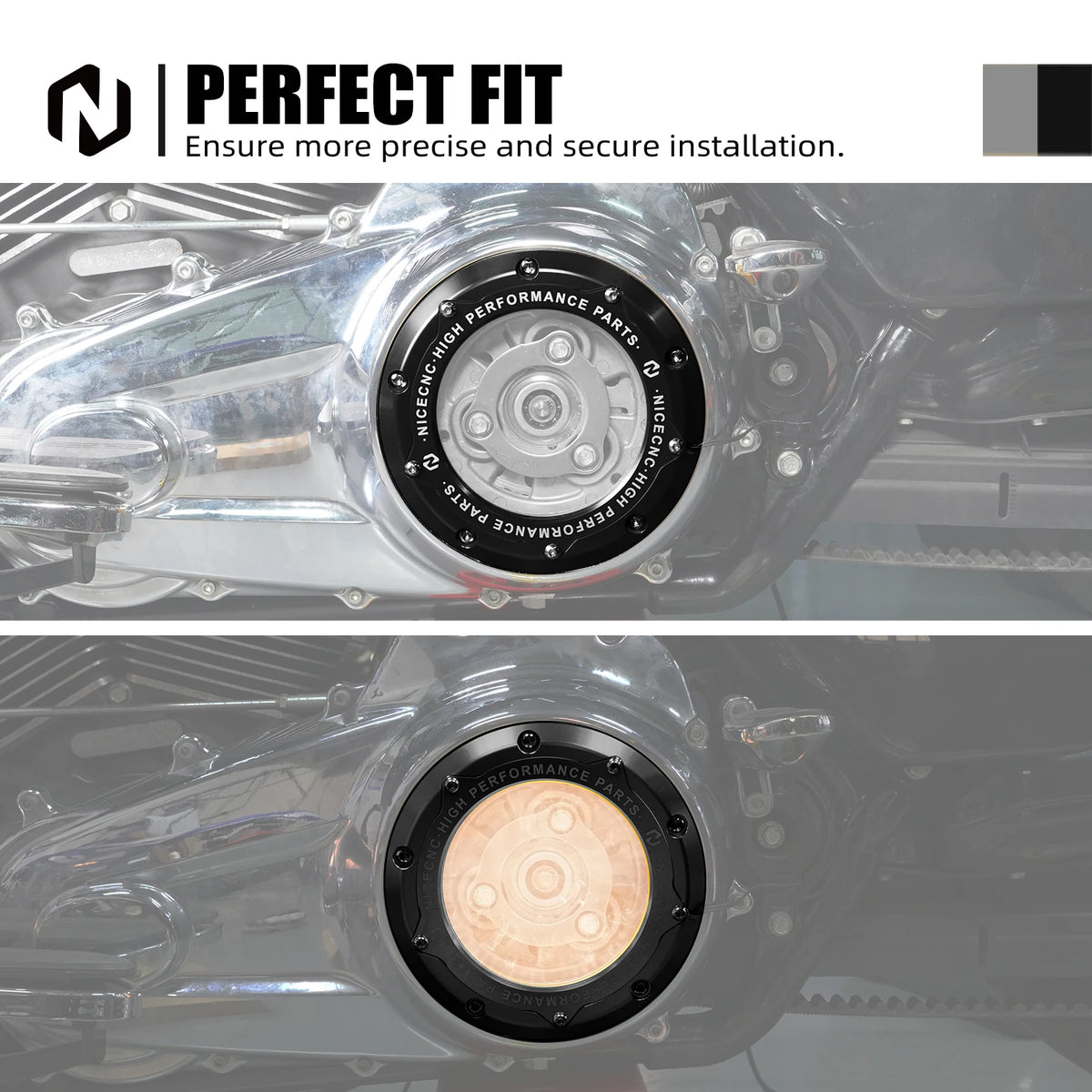 Cache d'Embrayage (Derby Cover) avec Bandeau LED Intégré - Harley-Davidson Street Glide, Road Glide, Road King, Freewheeler 2016-2023 – photo 2/8