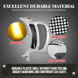 Feux LED d'accent de calandre phare, clignotant/veilleuse - Harley Touring FLTRX Road Glide 2015-2023 – photo 3/10