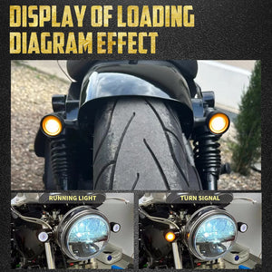 Clignotants LED mini format bullet filetage 10mm pour Harley-Davidson et motos custom – photo 4/8