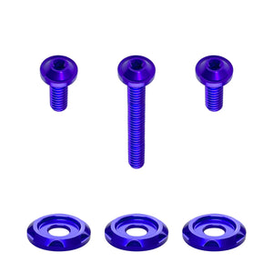 Vis de pare-brise colorées en aluminium pour Harley Touring - vue 7