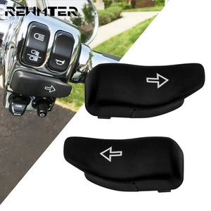 Caches noirs d'extension de bouton clignotant pour Harley-Davidson Touring - vue 1