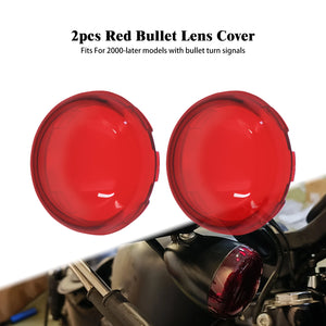 Lot de deux cabochons rouges de clignotant pour moto Harley-Davidson - vue 10