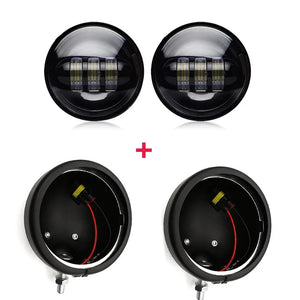 Phares additionnels LED et supports pour Harley Touring - vue 17
