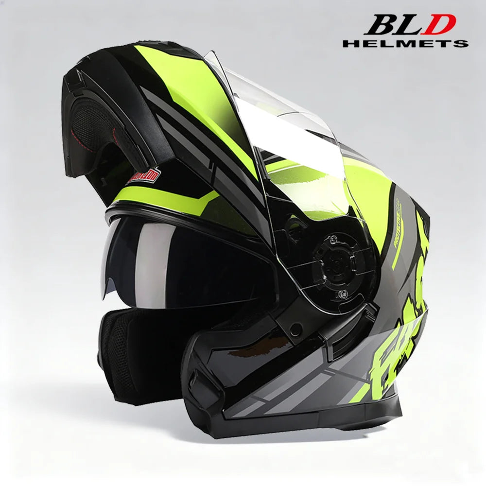 Casque moto modulable double visière - vue produit - vue 2
