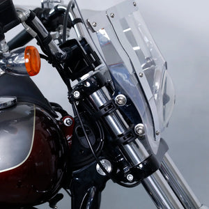 Pinces de fixation chrome pour pare-brise de Harley-Davidson Sportster - vue 3