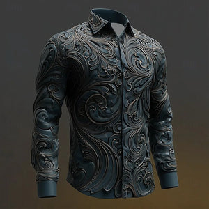 Chemise homme imprimé tête de mort - vue de face - vue 6