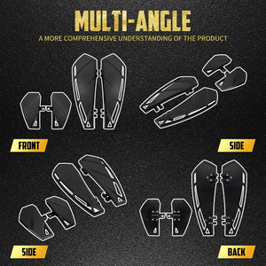 Kit Repose-Pieds Conducteur/Passager en Aluminium CNC - Harley-Davidson Softail, Touring, Dyna – photo 3/8
