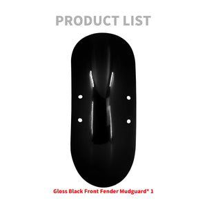 Garde-boue avant court noir style custom pour Harley-Davidson Sportster - vue 6
