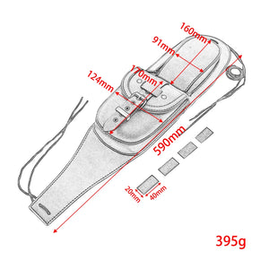 Pochette cache-réservoir en cuir PU pour Harley Sportster Iron 883 et Forty Eight XL1200X - vue 2