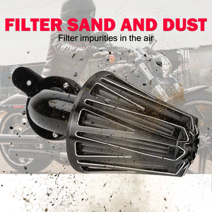 Filtre à air CNC gris et rouge pour moteur Harley-Davidson - vue 5