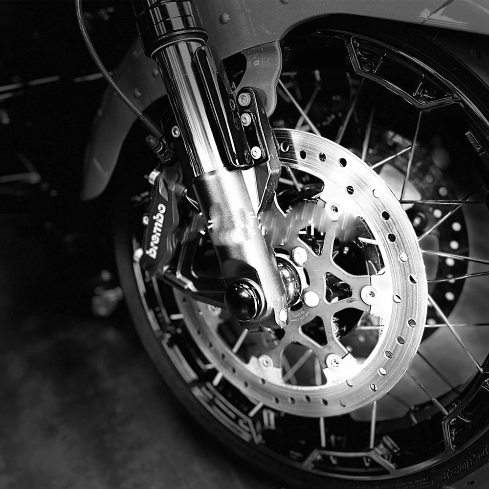 Caches d'Écrou d'Essieu Avant Noir pour Harley Street Glide, Road Glide CVO – photo 2/7