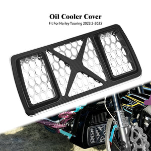 Grille de Protection Radiateur d'Huile en Aluminium CNC - Harley-Davidson Touring FLHTK 2023.5-2025 – photo 7/11