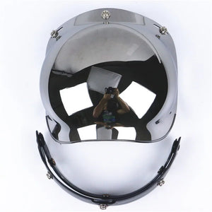 Écran solaire bulle rétro pour casque moto - vue - vue 5