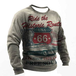T-shirt manches longues homme Route 66, style biker vintage - vue 15