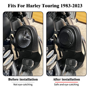 Grille chromée de protection haut-parleur pour carénage de Harley-Davidson Touring - vue 2
