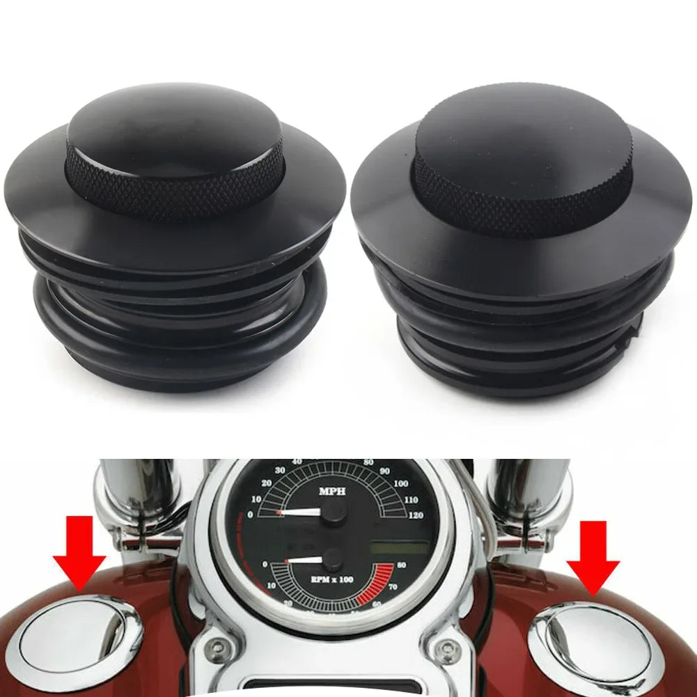 Bouchons de réservoir escamotables filetage gauche/droite pour Harley-Davidson