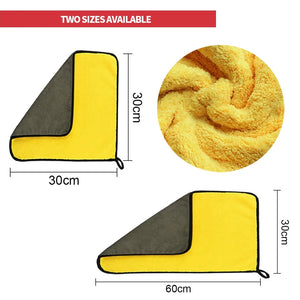 Serviettes de Nettoyage Microfibre Double Face (Lot de 1, 2 ou 6) - Auto/Moto – photo 2/12