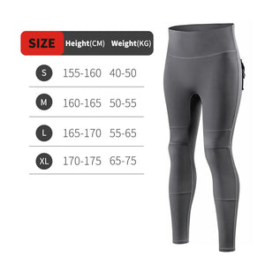 Legging moto femme WOSAWE noir effet galbant - vue 8