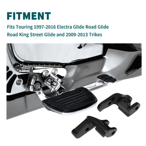 Support de déport de marchepied conducteur pour Harley-Davidson Touring Road Glide, Electra Glide, Street Glide, Road King 1997-2016 – photo 2/7