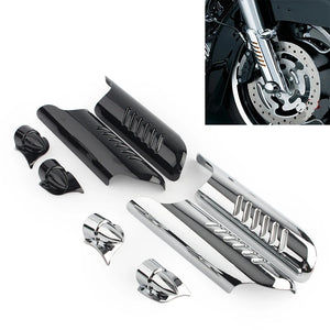 Caches de Bas de Fourche Chromés pour Harley Touring 2000-2013 – photo 1/6